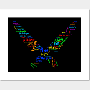 PGC Community Sourced Word Cloud (Rainbow) Posters and Art